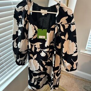 Kate Spade Monochrome Floral Dress